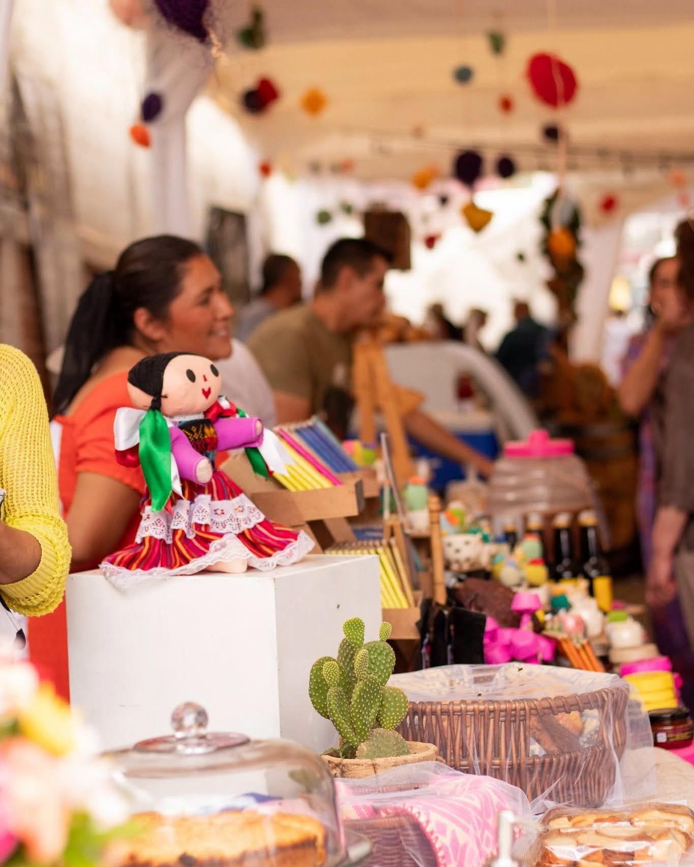 Puesto de artesanías en el Festival CAVA
